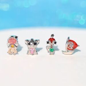 Disney’s Moana Stud Earrings Set- Silver